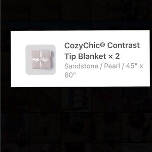 Barefoot dreams brand new CozyChic Sandstone Blanket